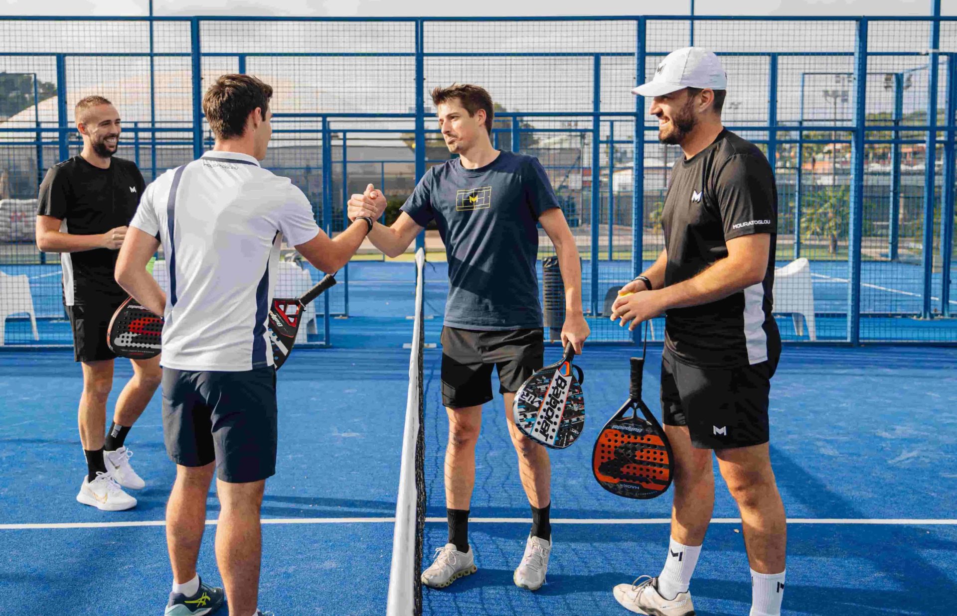 Partie de padel au Mouratoglou Country Club