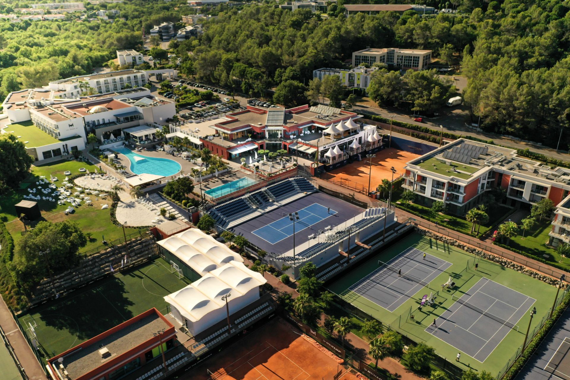 Entraînement cardio au Mouratoglou Country Club